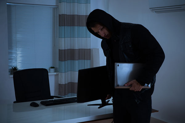 Thief Stealing Computer
